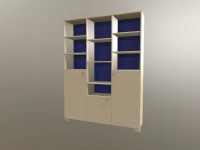 Bookcase Free 3D model