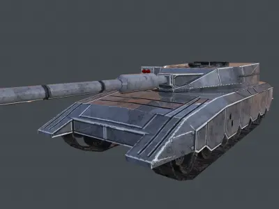 Pride Tank Low-poly 3D model
