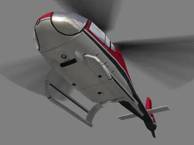 Colibri V4 Helicopter Low-poly 3D model