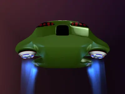 Hover car BF 3D model