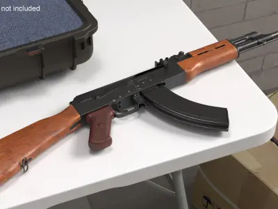 Assembling an AK 47 Rigged Animated 3D model