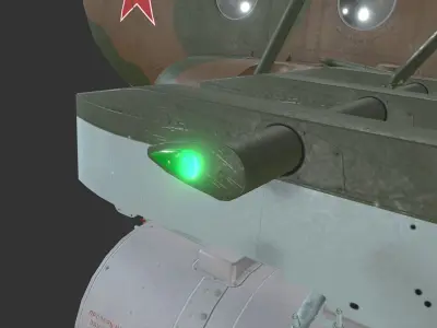 Mi-8MT Russian Air Force Animated Low-poly 3D model