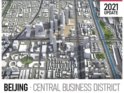 Beijing Low-poly 3D model