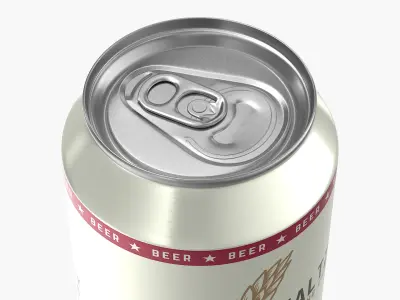 Standard Beer Can 355ml 3D model