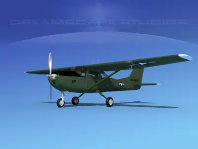 Cessna T-41 Mescalero US Army 4 3D model