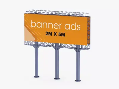 Billboard 2 banner ads 3D model