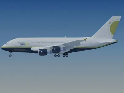 Airbus A380 Miami Air 3D model