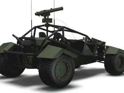 Generic Military Buggy ATGM 2023 3D model