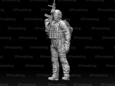 US ranger soldier 3D print model