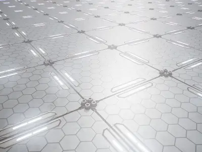 PBR Sci-Fi Texture Pack 08 Low-poly 3D model