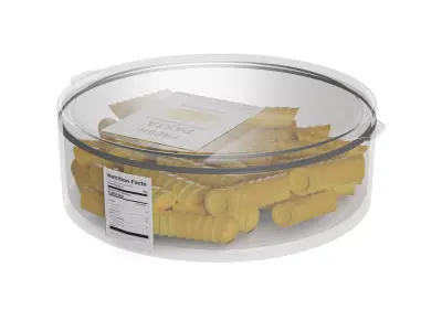 Fresh pasta dumplings and dough Fresh Pasta 3D model