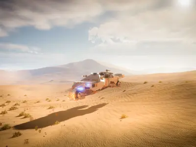 Sci-fi ship 3D model