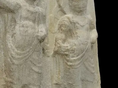 Korean Traditional Stone Relievo 3D model