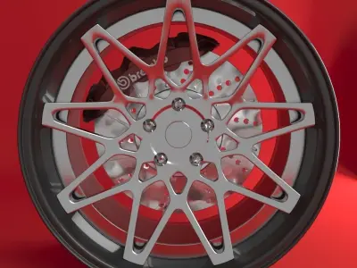 Rotiform Super Concave BLQ rim 3D model