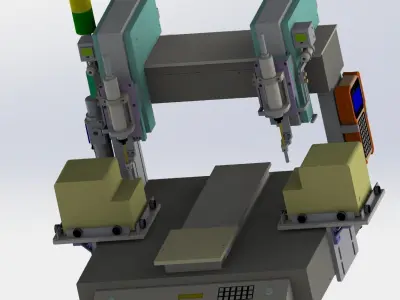 Table type screw machine 3D model