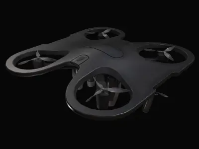 Armed Drone Concept Pbr 3D model