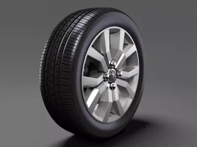 Toyota Tank wheel 2017 3D model