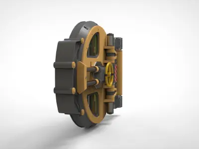 sci fi hatch 1 3D model