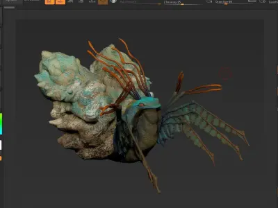 Sea Creature - Highpoly 3D model