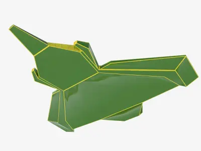 green space mosquito Low-poly 3D model