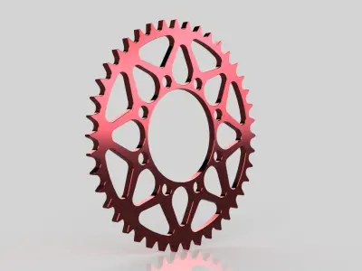 Motorcycle Sprocket Low-poly 3D model