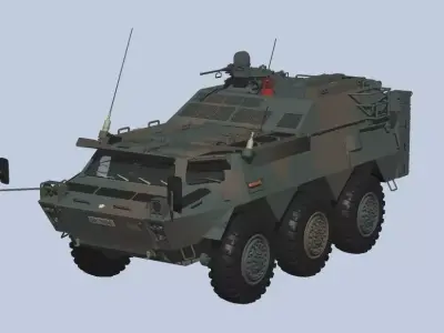 Japan Ground Self-Defense Force Chemical Protection Vehicles 3D model