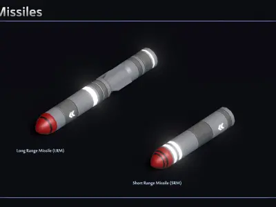 Scifi Leopard 3 MBT Low-poly 3D model