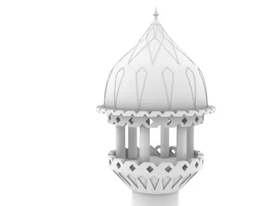 Minaret street lamp 3D model