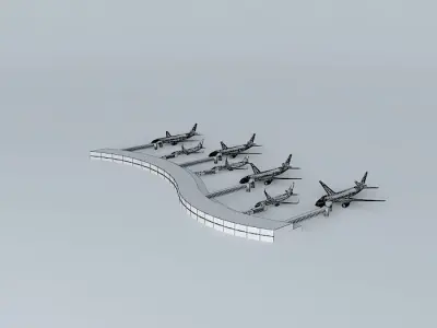 International Regional Airport Free 3D model