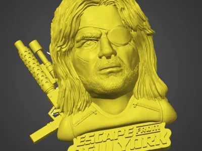 Escape from New York Snake Plissken 3D model