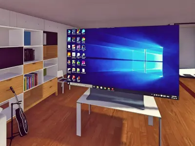 Computer Monitor Screen Free low-poly 3D model