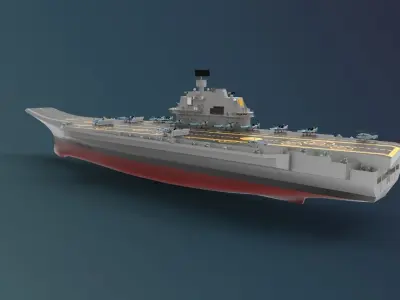 Admiral Kuznetsov Aircraft Carrier 3D model