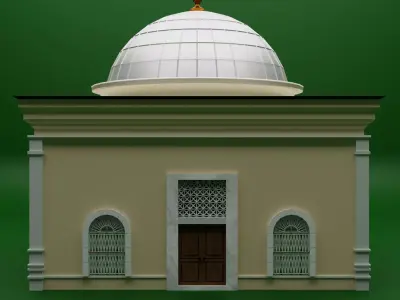 Osmangazi Tomb Osmangazi Turbesi in Bursa Turkey 3D Model 3D model