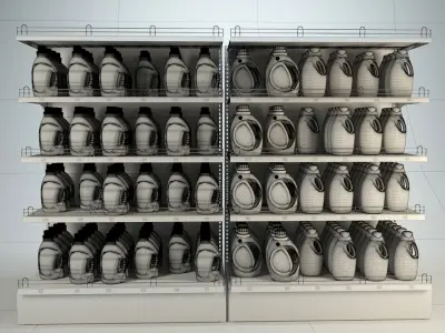 Mall Stand Set 04 3D model