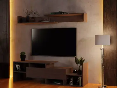 AlphaB2B STANDARTTVVEGE Tv Unit Free low-poly 3D model