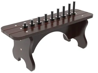 3D model for 1 BSW bolts with different length 3D model