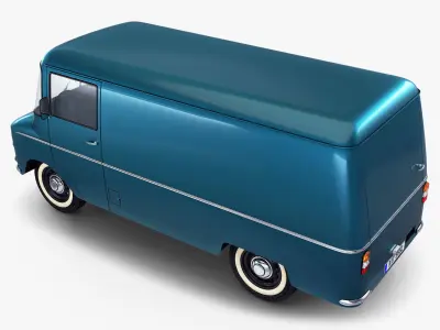 Generic Retro Cargo Van v 2 3D model