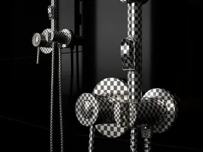 Hygienic shower Grohe BauClassic 124434 3D model