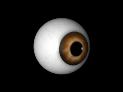 Brown eye Free low-poly 3D model