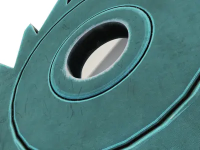 Ratchet Wheel Low-poly 3D model