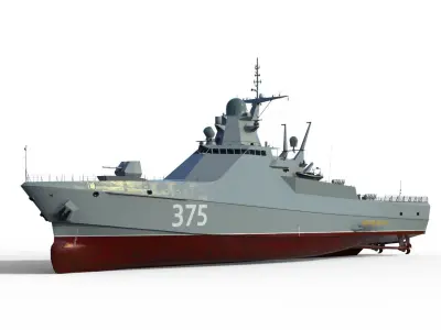 Project 22160 patrol ship 3D model