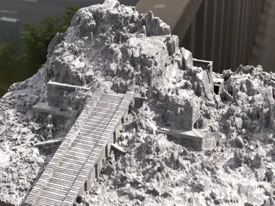 Ziggurat ancient structure 7 3D model