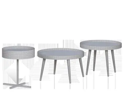 Terrazo Prism Table Set Free 3D model