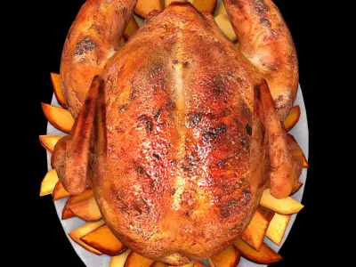 Food Chicken - PBR - Textured Low-poly 3D model