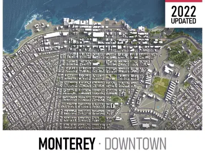 Monterey Low-poly 3D model