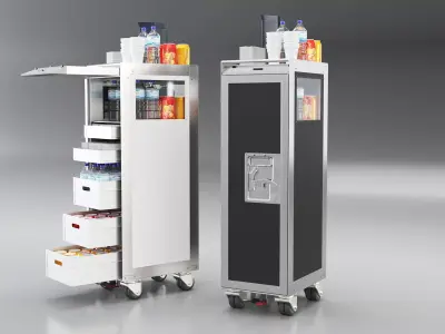 Bordbar Airline Trolley 3D 3D model