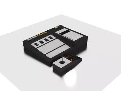 10 old consoles part 1 3D model