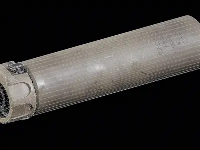 SOCOM556-RC1 Suppressor Low-poly 3D model