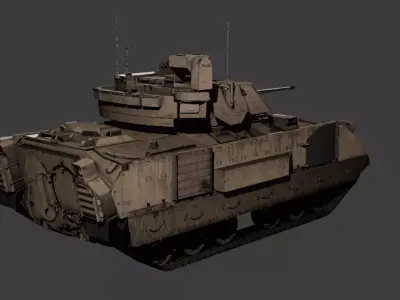 Desert M3A3 Bradley 3D model