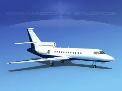 Dassault Falcon 900 V05 3D model